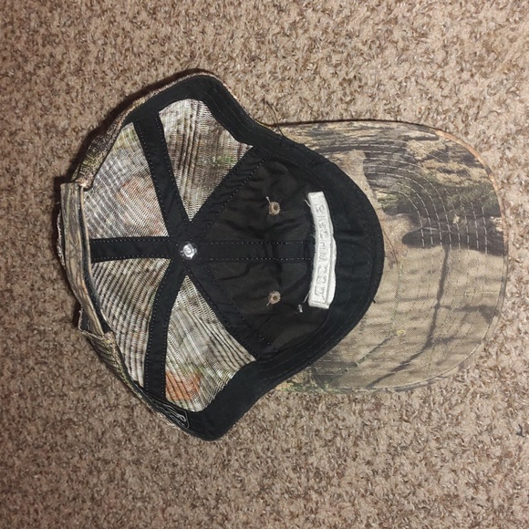 Birchwood Casey Stitched Patch Camo Trucker Mesh Strap-on Hat - Picture 8 of 10